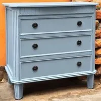 3 Drawer Chest of Drawers - Blue, Wood