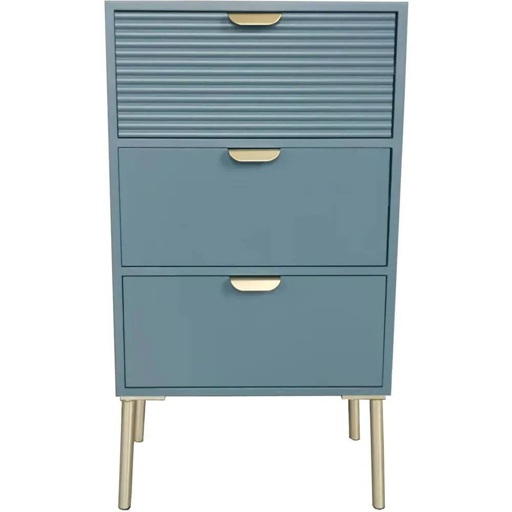 3 Drawer Chest of Drawers - Blue, Wood