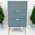 3 Drawer Chest of Drawers - Blue, Wood