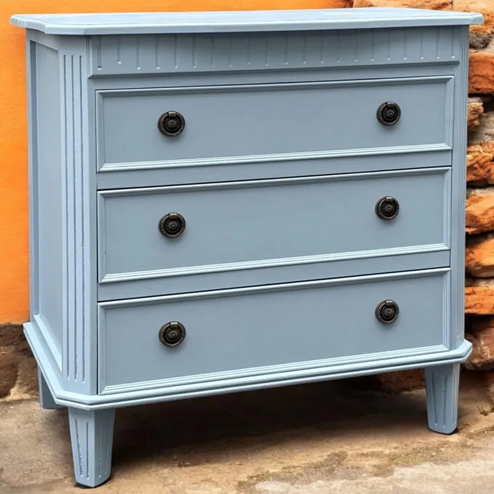 3 Drawer Chest of Drawers - Blue, Wood