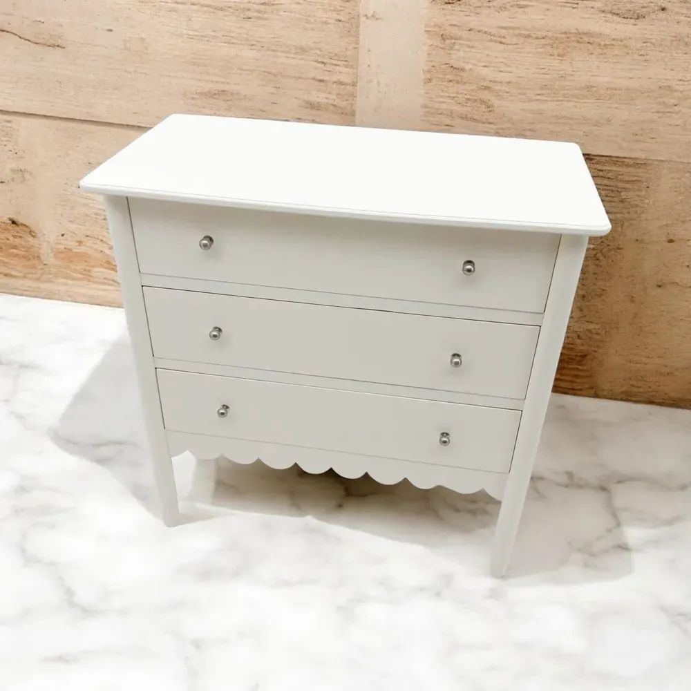 3 Drawer Chest of Drawers - Cream, Wood