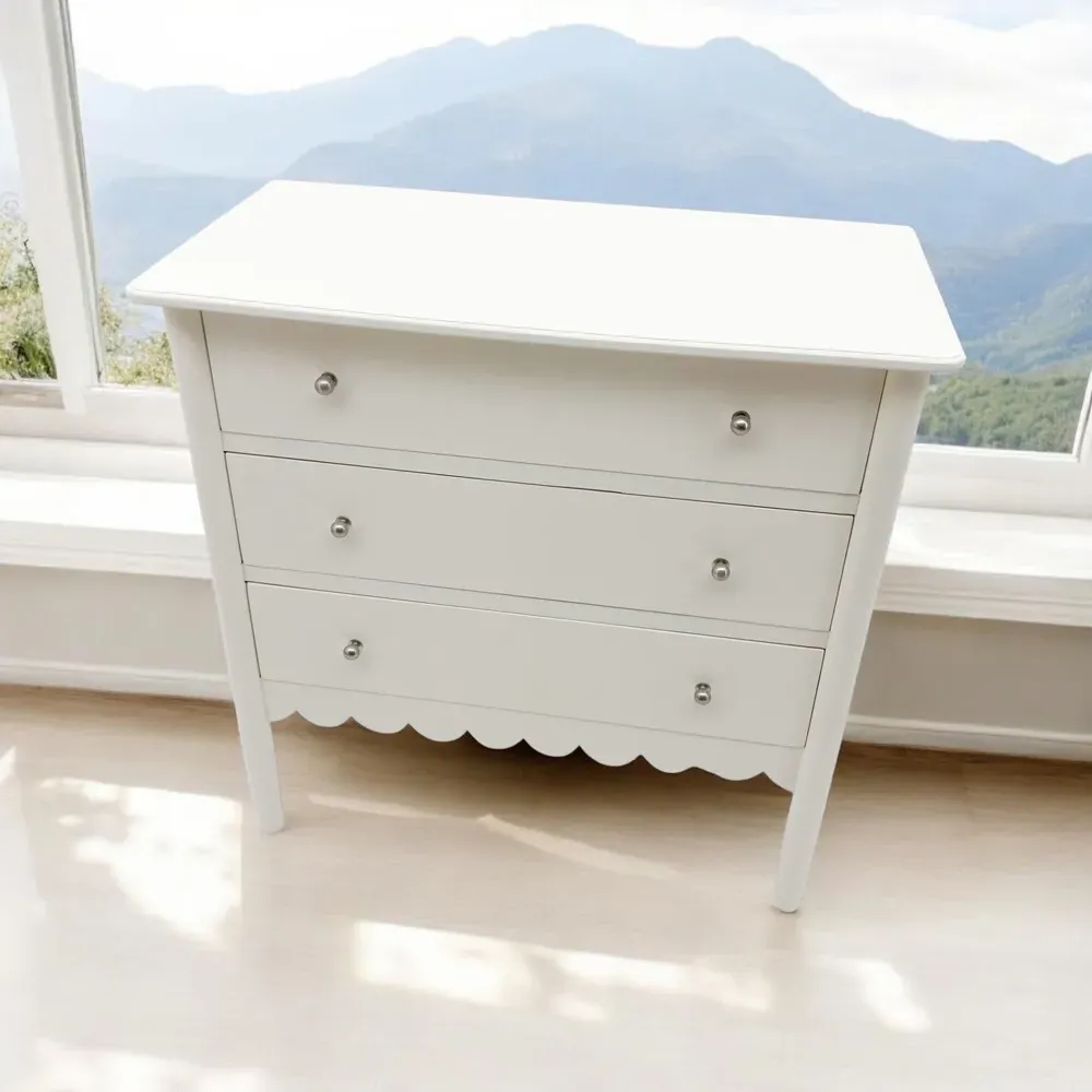 3 Drawer Chest of Drawers - Cream, Wood