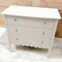 3 Drawer Chest of Drawers - Cream, Wood