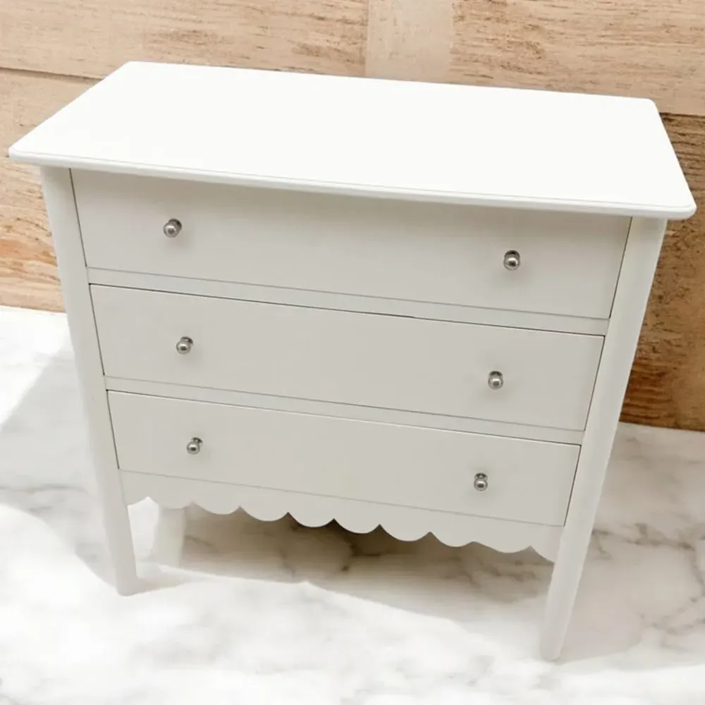 3 Drawer Chest of Drawers - Cream, Wood