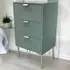 3 Drawer Chest of Drawers - Green, Wood