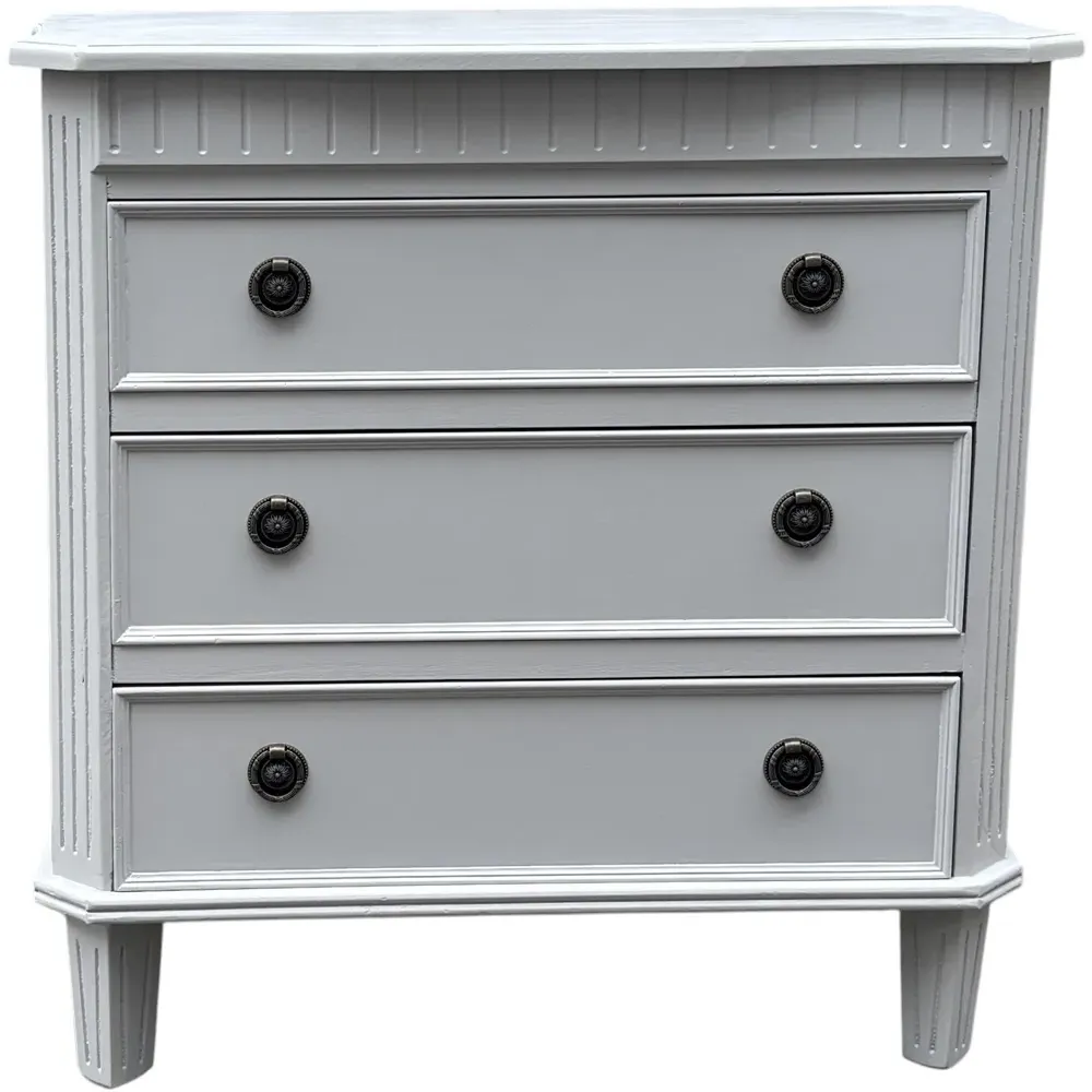 3 Drawer Chest of Drawers - Grey, Wood
