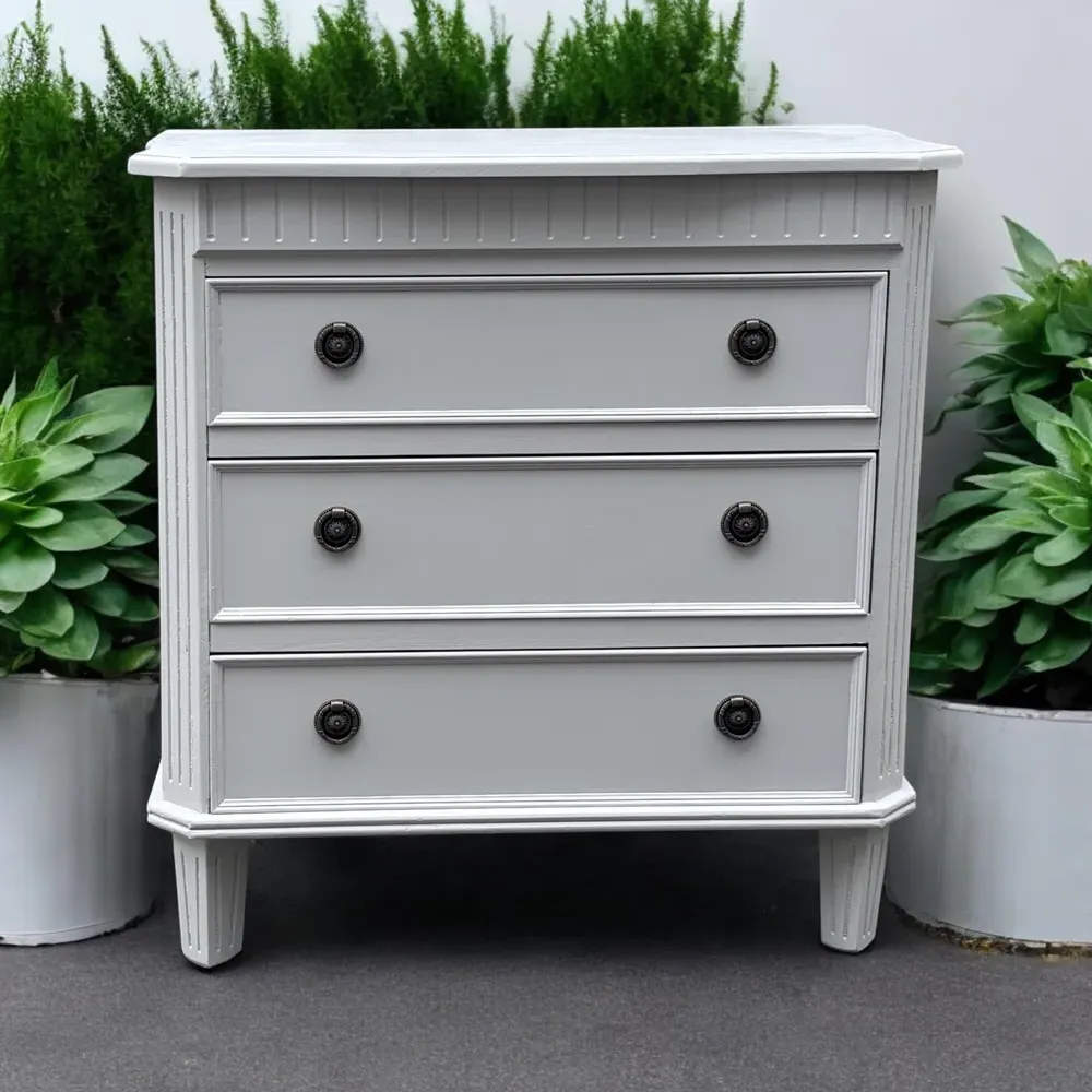 3 Drawer Chest of Drawers - Grey, Wood