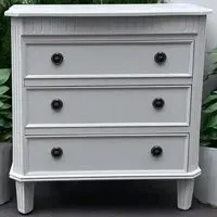 3 Drawer Chest of Drawers - Grey, Wood
