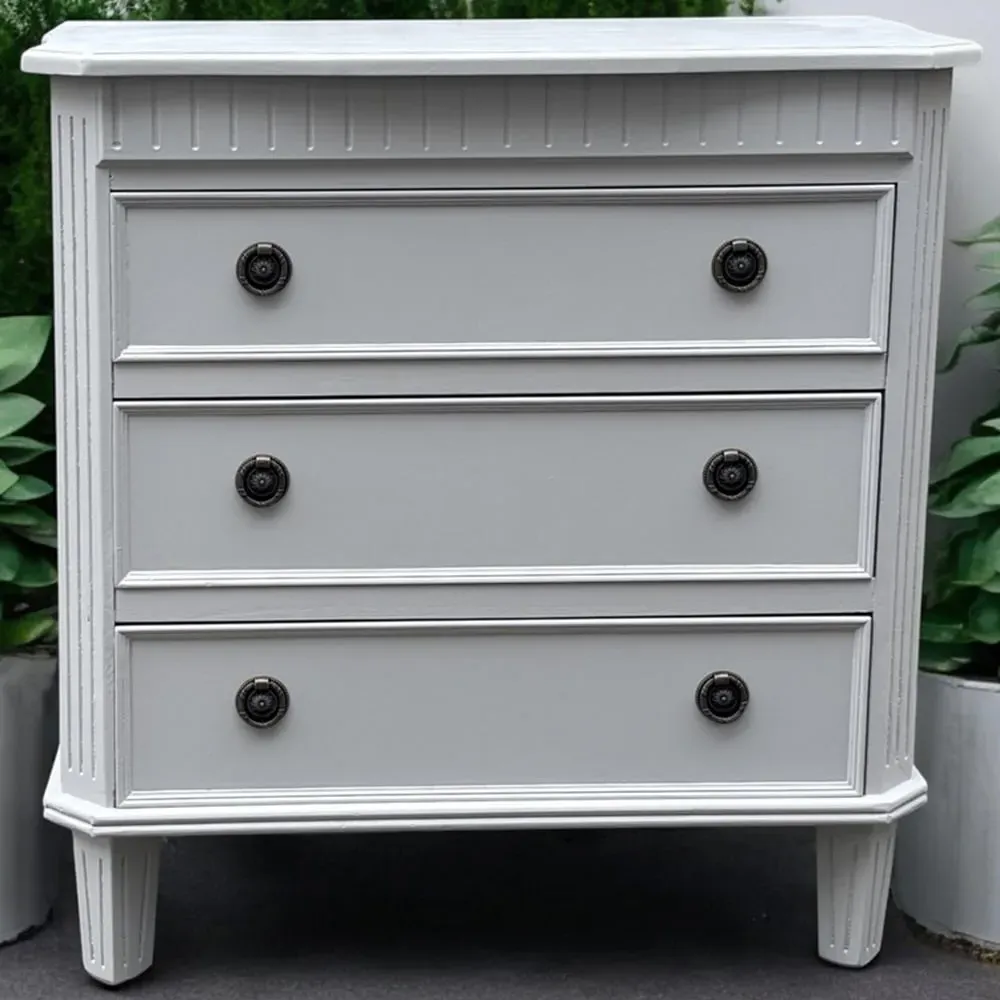 3 Drawer Chest of Drawers - Grey, Wood