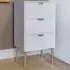 3 Drawer Chest of Drawers - White, Wood
