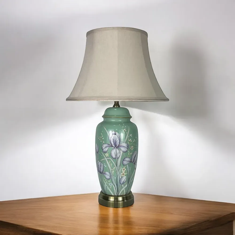 47cm Ceramic Table Lamp with Shade - Multi