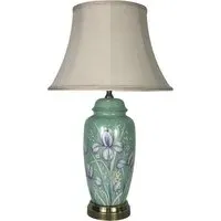 47cm Ceramic Table Lamp with Shade - Multi