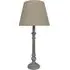 54cm Table Lamp with Shade - Cream, Linen