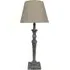 58cm Table Lamp with Shade - Cream, Linen