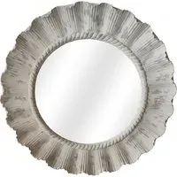 Antique Stone Wall Mirror 82cm - Grey