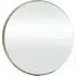 Bevelled Round Wall Mirror 50cm - Gold