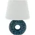 Ceramic Table Lamp with Shade - Blue