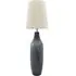 Ceramic Table Lamp with Shade - Grey