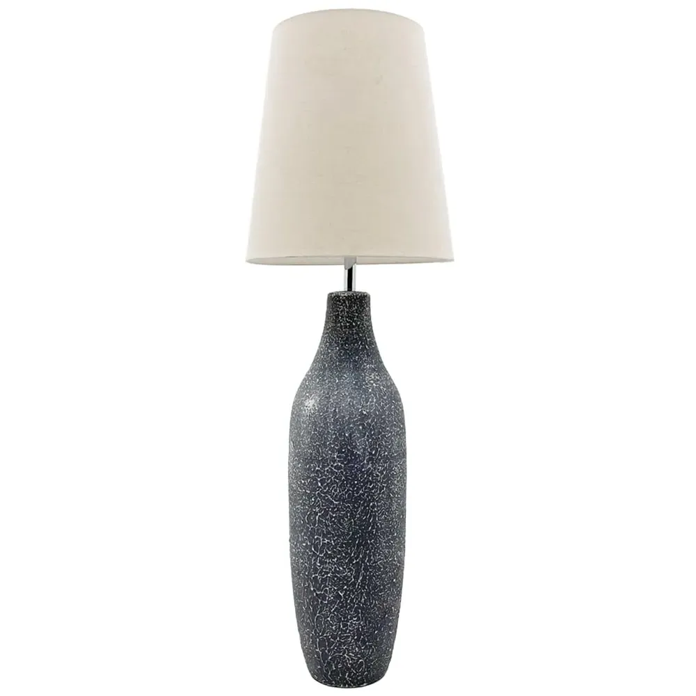 Ceramic Table Lamp with Shade - Grey image