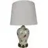Dragonfly Pattern Ceramic Table Lamp with Shade - Multi