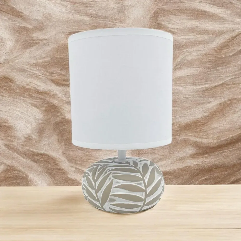 Fabric Shade Table Lamp with Inline Switch - Multi