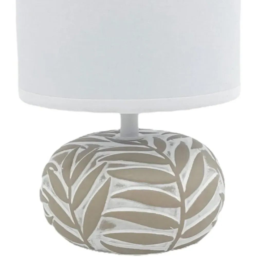 Fabric Shade Table Lamp with Inline Switch - Multi