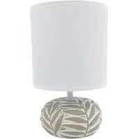 Fabric Shade Table Lamp with Inline Switch - Multi