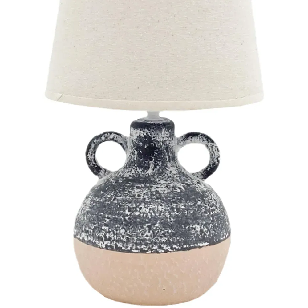 Fabric Shade Table Lamp with Inline Switch - Multi