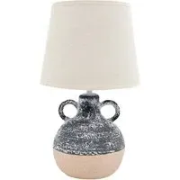 Fabric Shade Table Lamp with Inline Switch - Multi