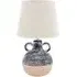 Fabric Shade Table Lamp with Inline Switch - Multi