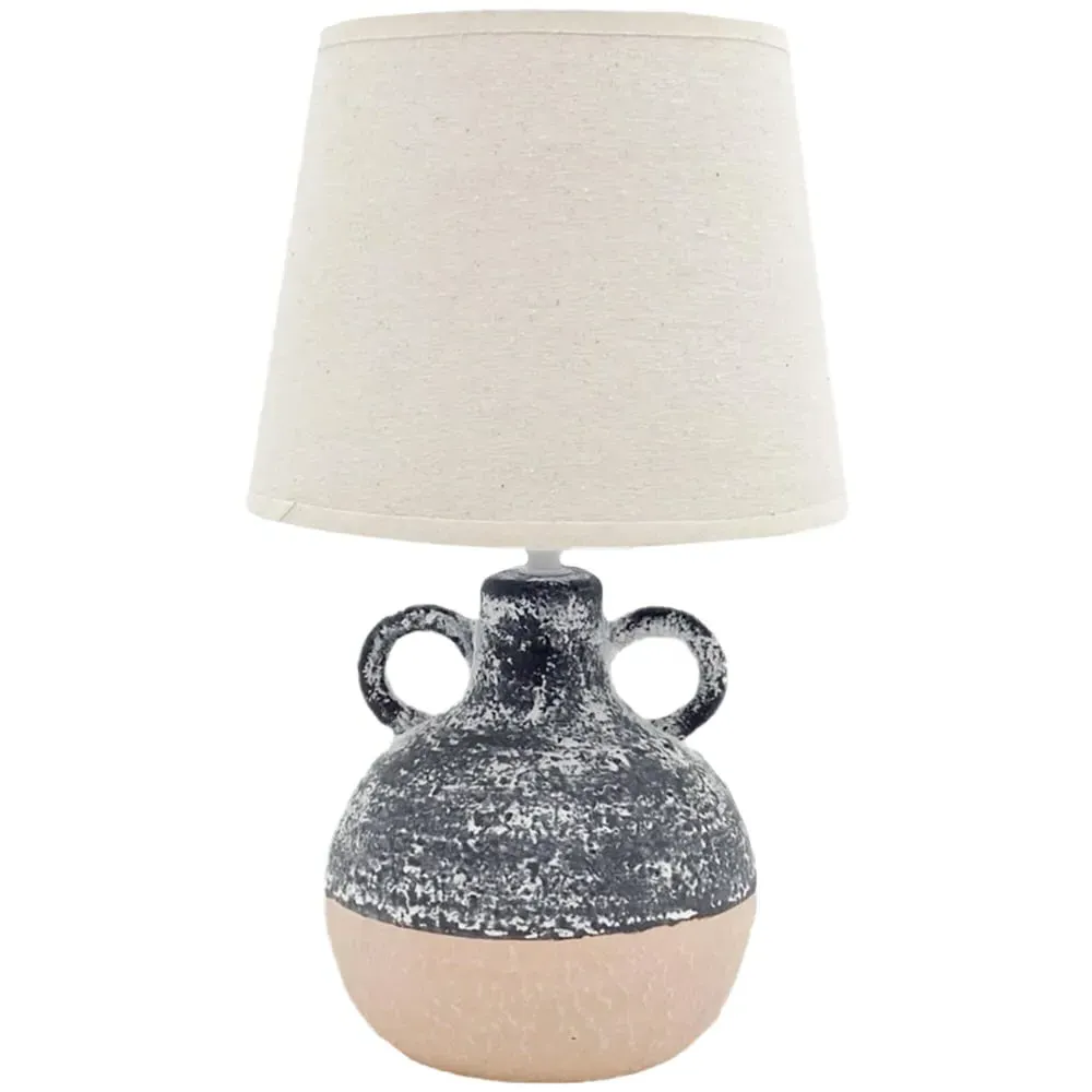 Fabric Shade Table Lamp with Inline Switch - Multi