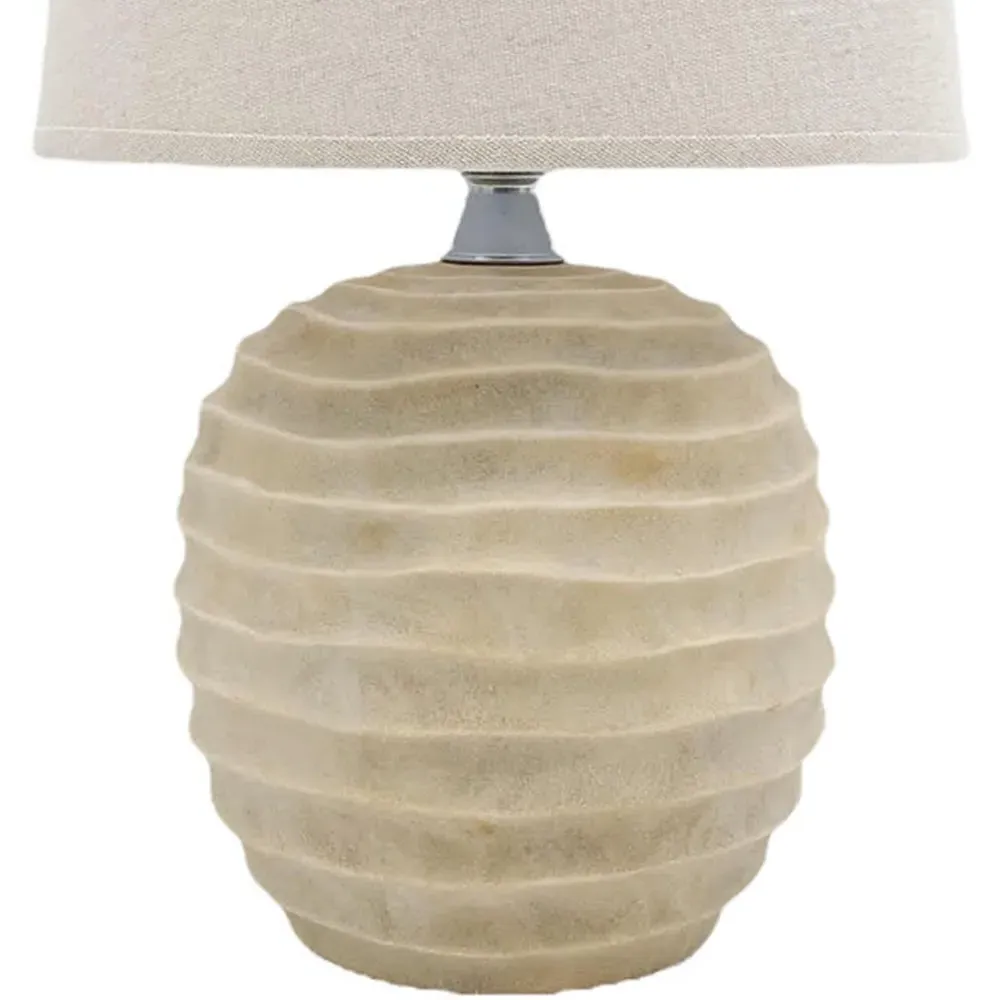 Fabric Shade Table Lamp with Inline Switch - Multi
