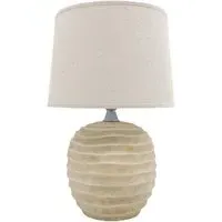 Fabric Shade Table Lamp with Inline Switch - Multi