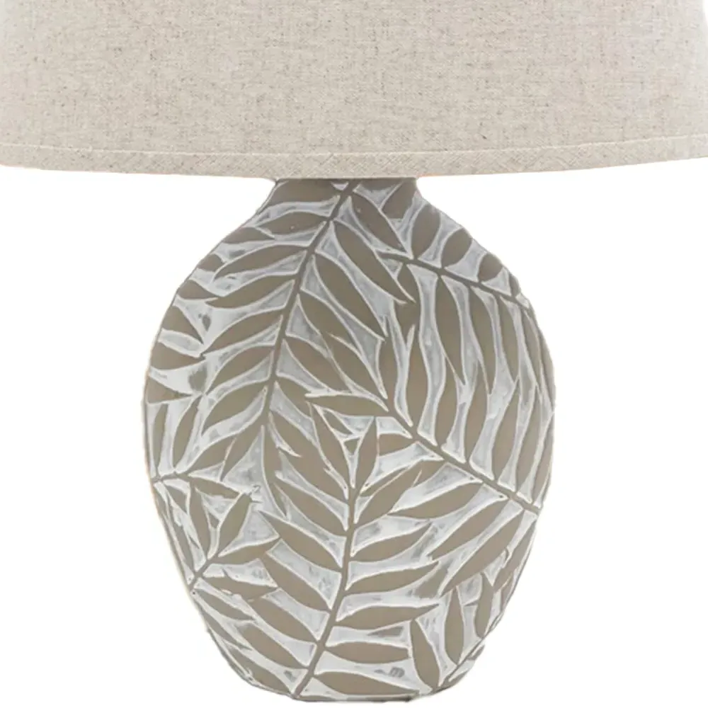 Fabric Shade Table Lamp with Inline Switch - Multi