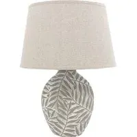Fabric Shade Table Lamp with Inline Switch - Multi