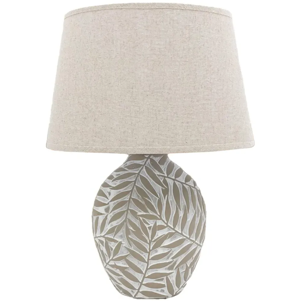 Fabric Shade Table Lamp with Inline Switch - Multi