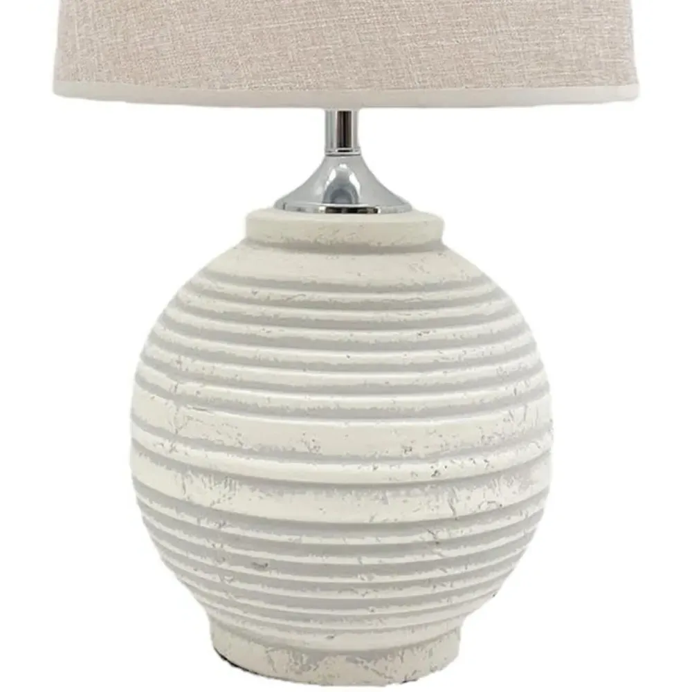 Fabric Shade Table Lamp with Inline Switch - Multi