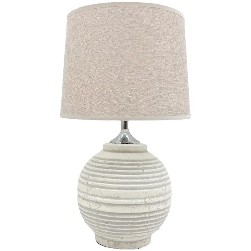 Fabric Shade Table Lamp with Inline Switch - Multi