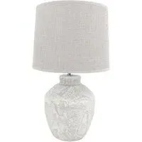 Fabric Shade Table Lamp with Inline Switch - Multi