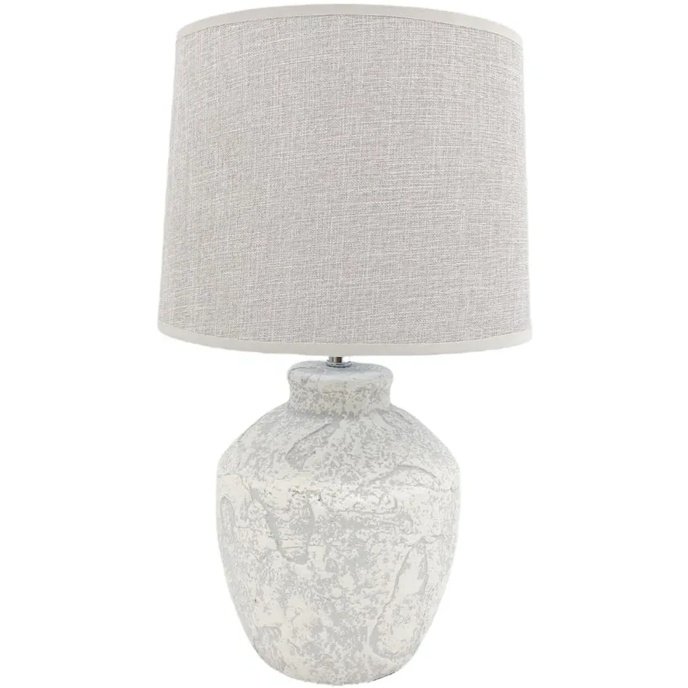 Fabric Shade Table Lamp with Inline Switch - Multi
