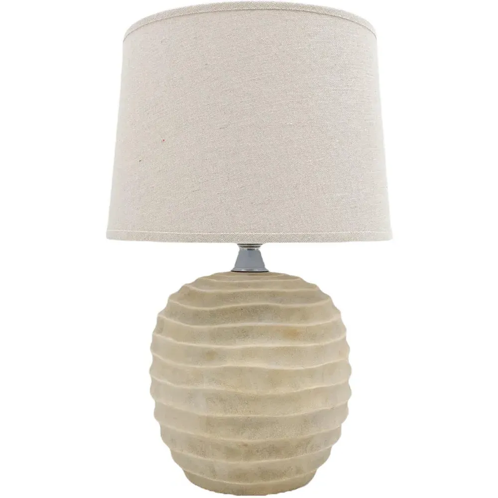 Fabric Shade Table Lamp with Inline Switch - Multi