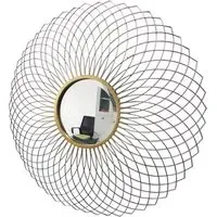 Flower Shaped Wall Mirror 85cm - Multi