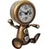 Golden Table Clock with Sitting Body - Gold