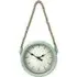 Hanging Wall Clock with Rope - Powder Blue
