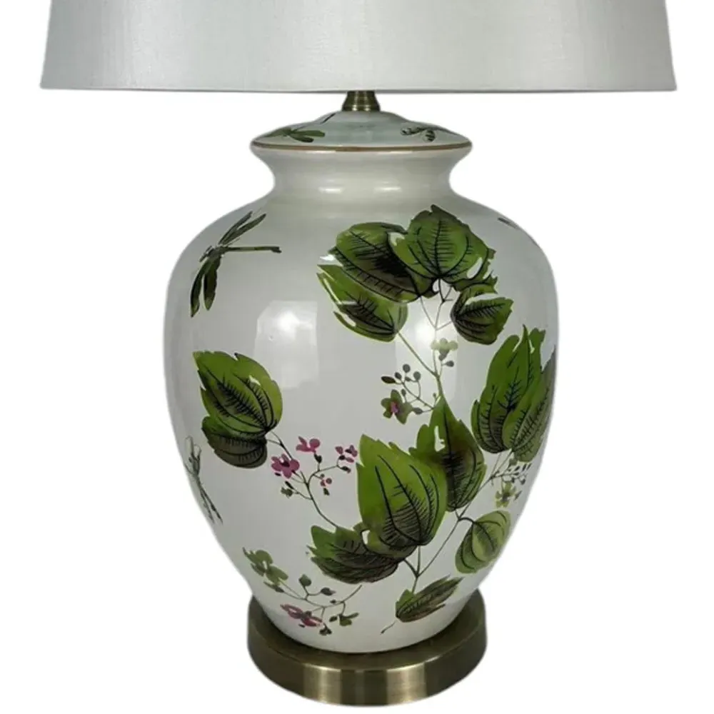Leaves Ceramic Table Lamp - Multi