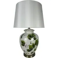 Leaves Ceramic Table Lamp - Multi