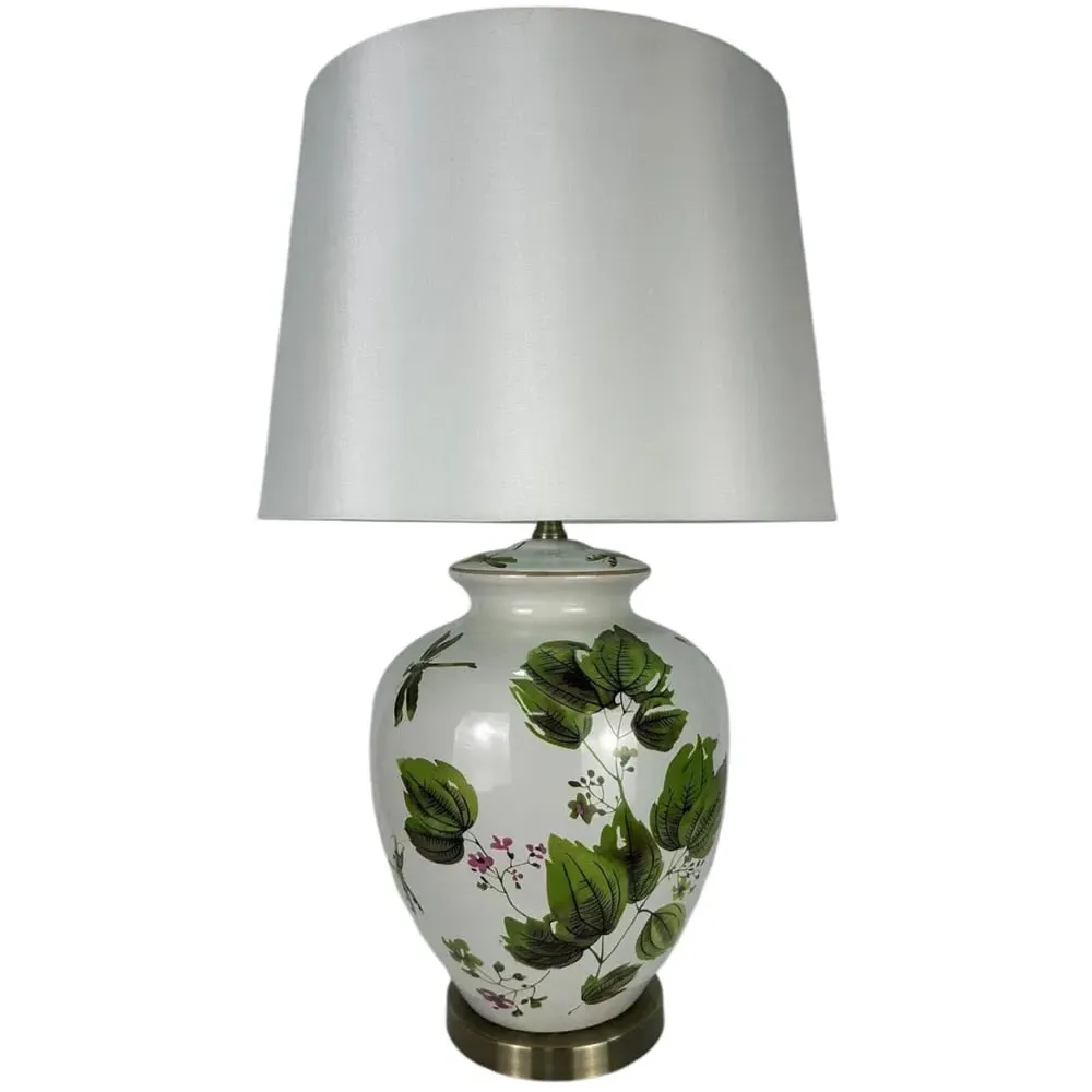 Leaves Ceramic Table Lamp - Multi