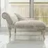 Mini Chaise Longue - Cream, Crushed Velvet