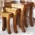 Nest of Tables Set of 3 - Brown