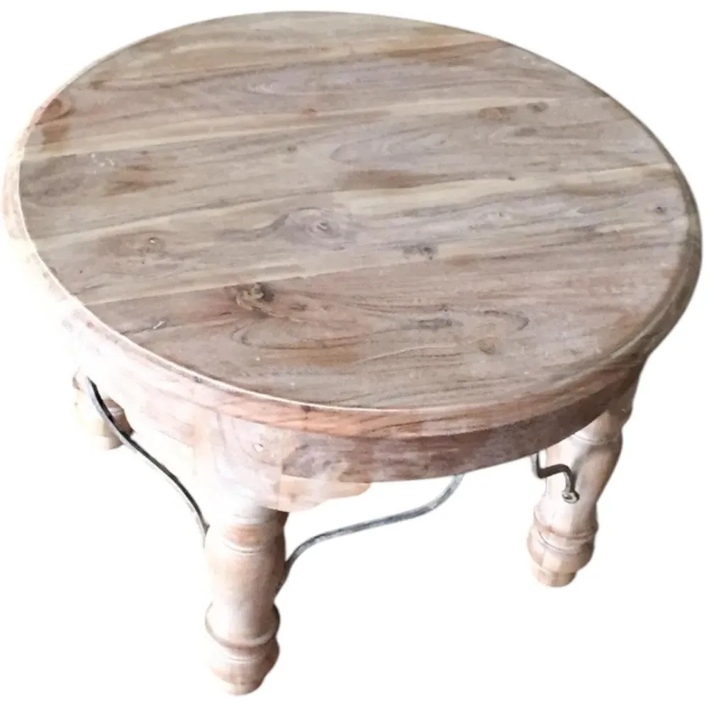 Round Dining Table - Brown, Light Wood